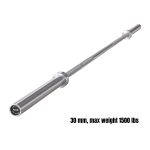 Commercial Olympic Barbell 30mm with 1500 lb weight capacity for Alberta gym supply