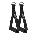 Cable attachment handle with rubber grip an soft nylon construction for commercial gym supply Alberta, BC, Sask