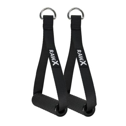 Cable attachment handle with rubber grip an soft nylon construction for commercial gym supply Alberta, BC, Sask