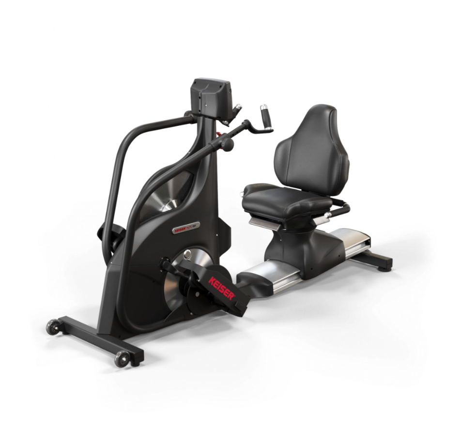 Keiser M71 total body recumbent magnetic resistance recumbent stepper for rehab and low impact full body workouts