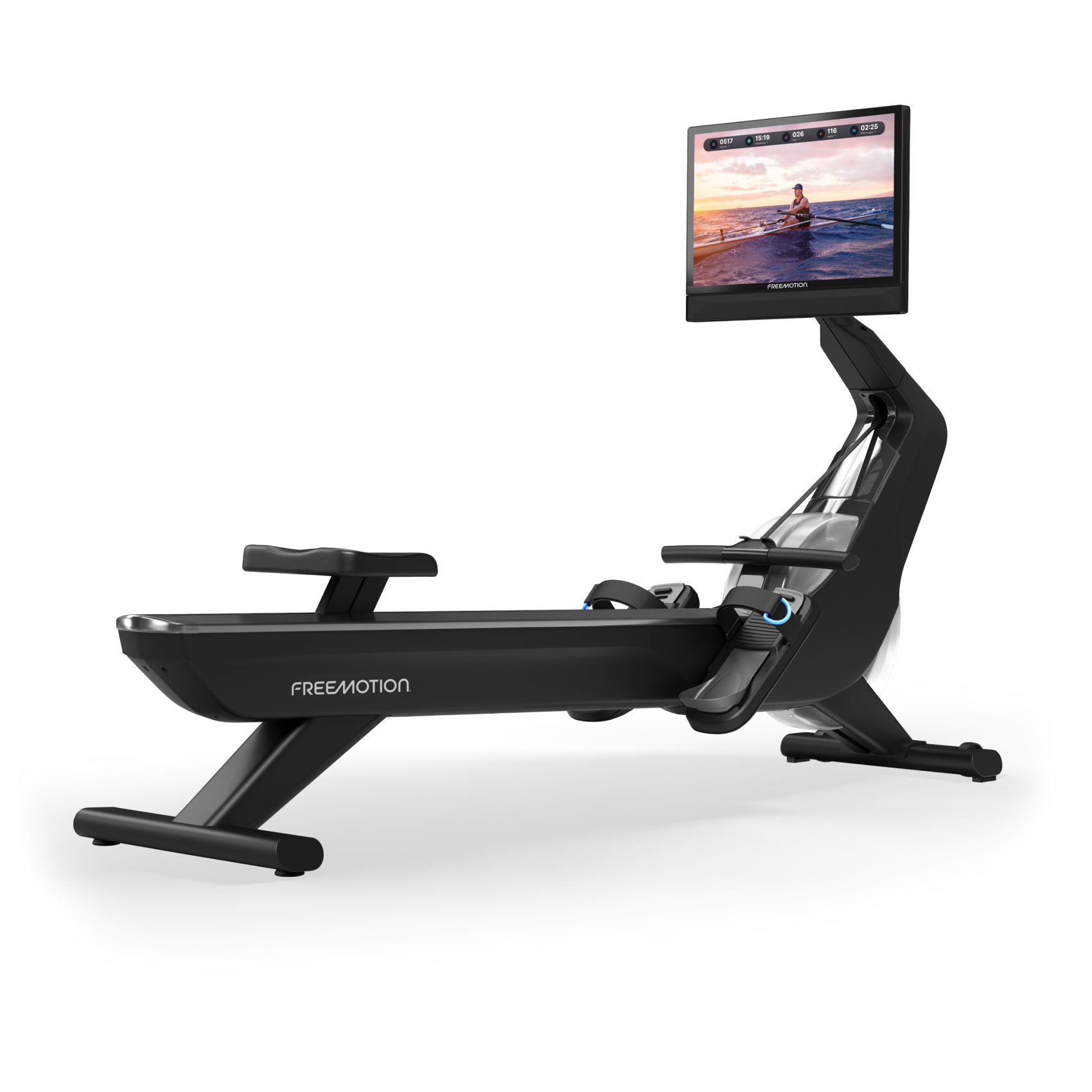r8-Rower_3Q Freemotion r8 compact rower with iFIT connected console