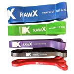 Latex Resistance bands in 5 resistance increments ranging from 9 - 125 lbs for commercial fitness facilities