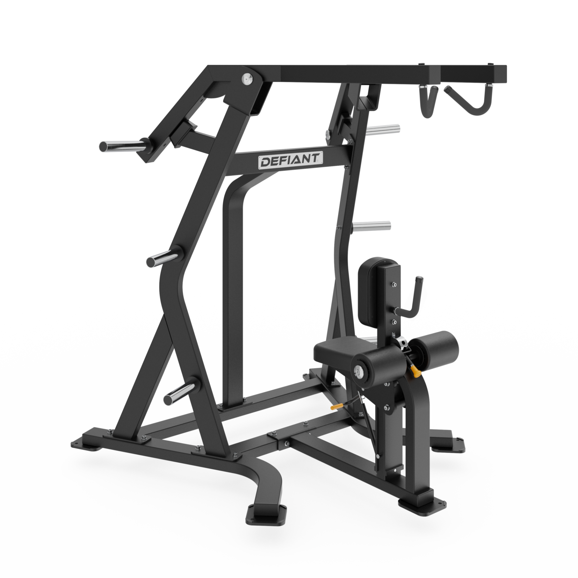 DS-Iso-Lateral High Row Plate Loaded Iso-Lateral High Row Machine by Defiant Strength