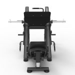 Plate loaded 45 degree leg press with 7 position back pad