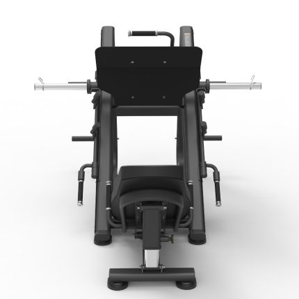 Plate loaded 45 degree leg press with 7 position back pad